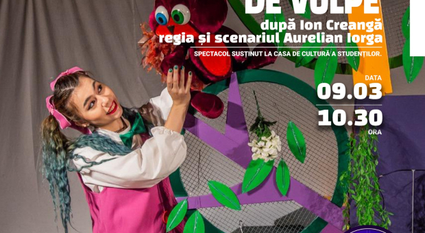 O inedită incursiune în lumea copilăriei, alături de "Ursul păcălit de vulpe", la Teatrul ”Gulliver”